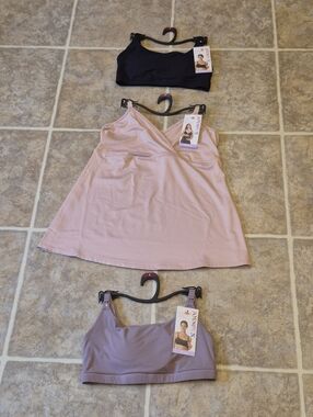 NWT Lot Of 3 Joyspun Nursing Bras And Maternity Cami Size Small